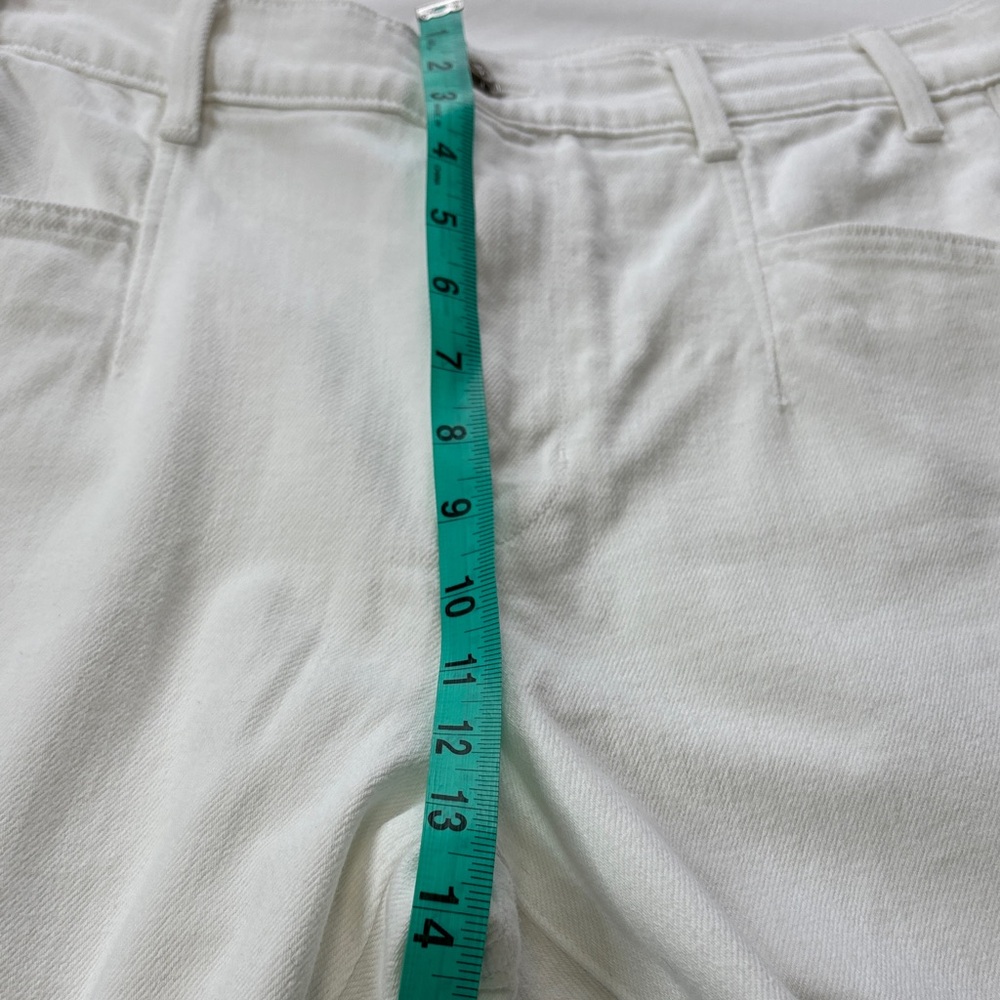 🤍 AYR The Beat High Waist Straight Jeans Women 32 White Denim 🤍 - Picture 12 of 16